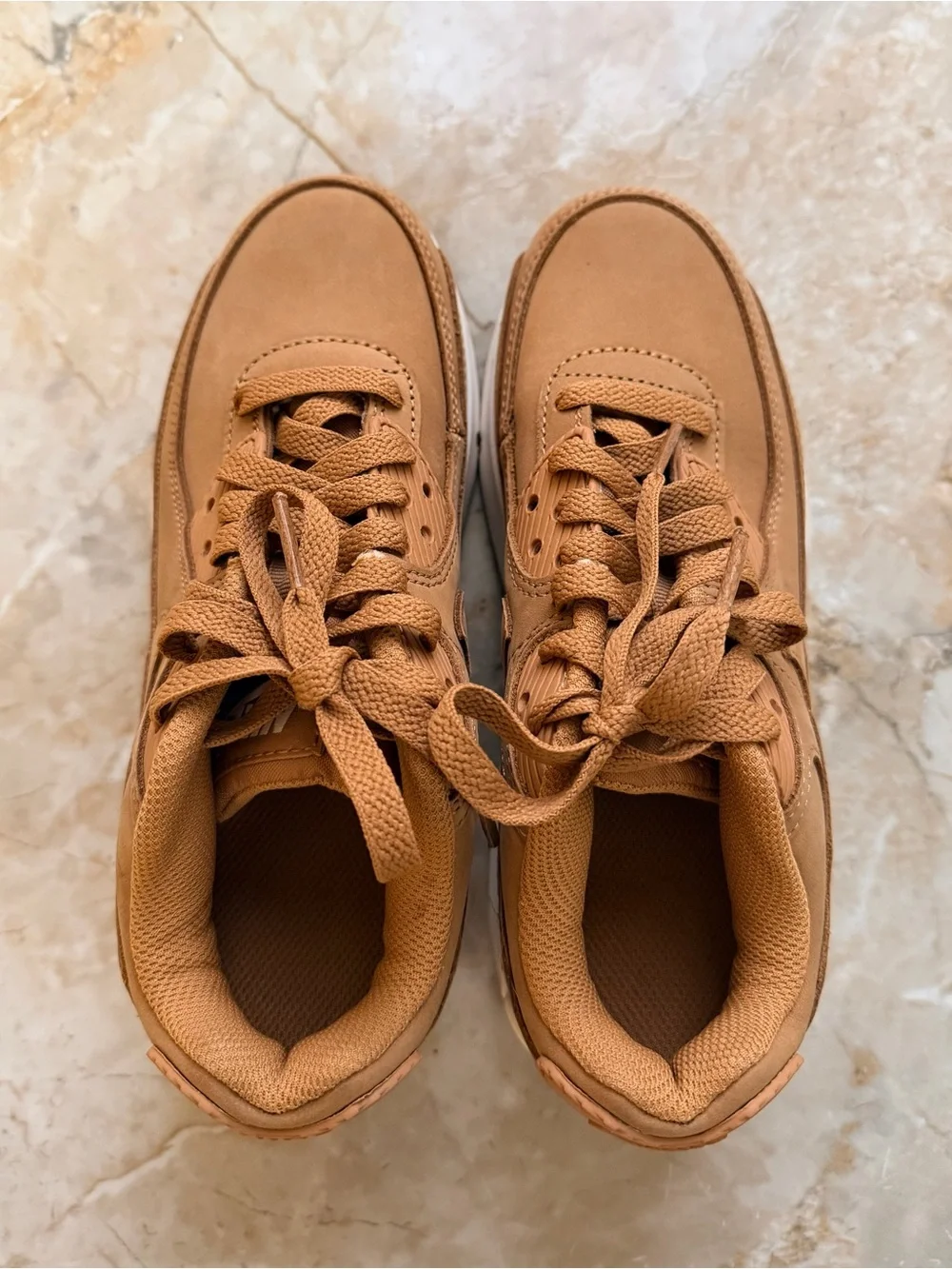 2024 Nike Air Max 90 GS Size 1.5Y – Flax/Sail/Flax – Brand New No Box